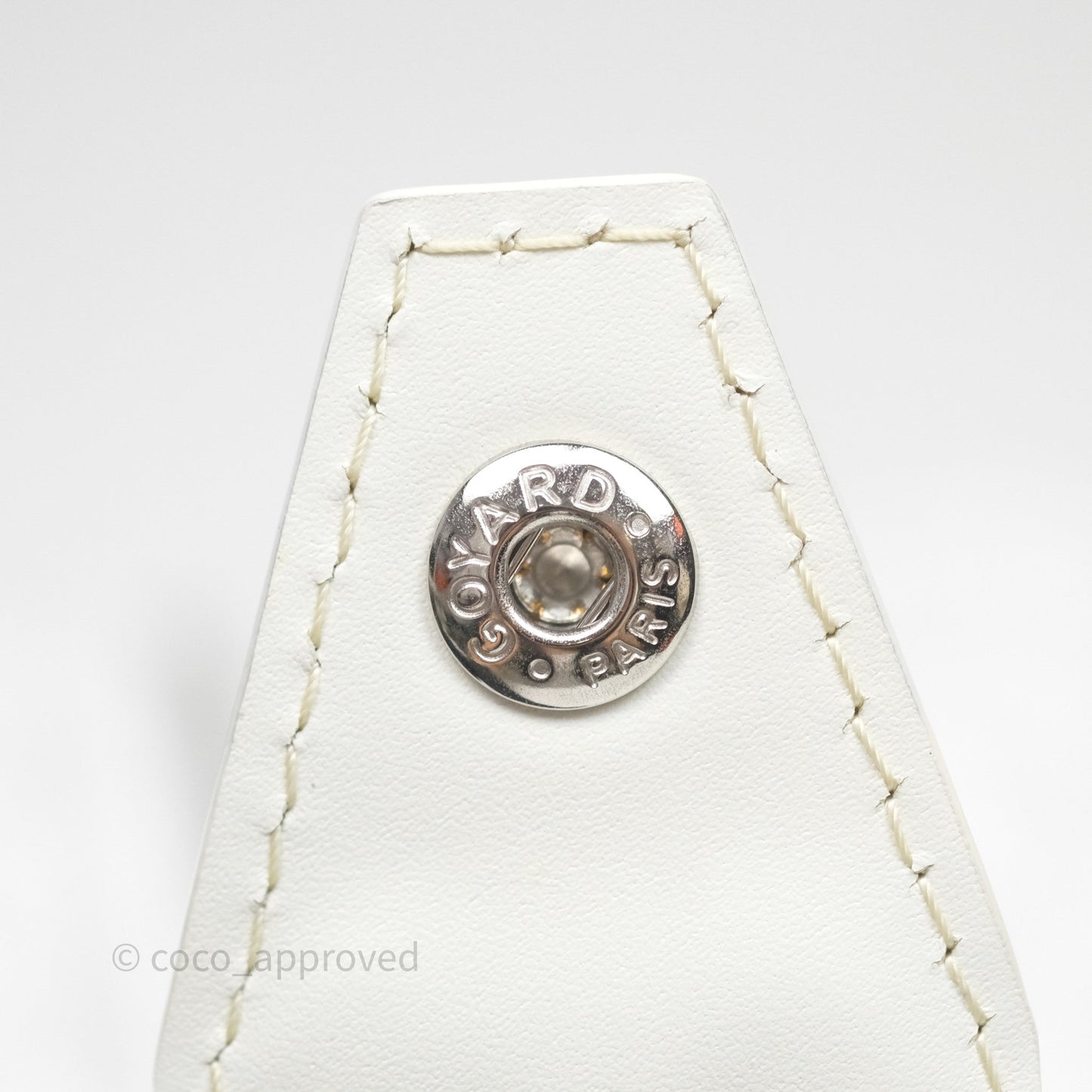 Goyard Bowling 25 Toiletry Bag White Goyardine Canvas