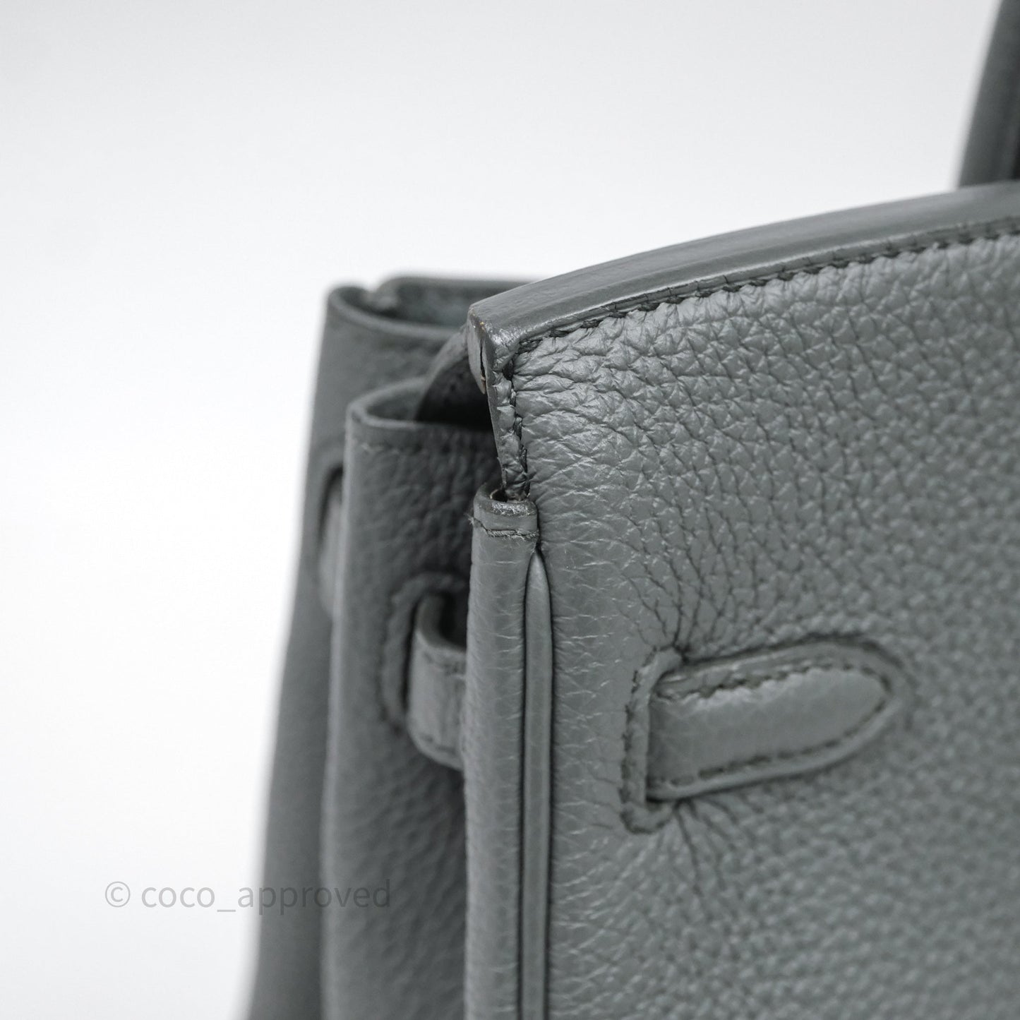 Hermes Birkin 25 Vert Amande Togo Gold Hardware