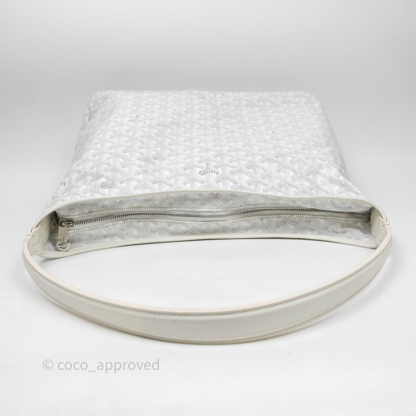 Goyard Bohème Hobo Bag PM White Goyardine Canvas