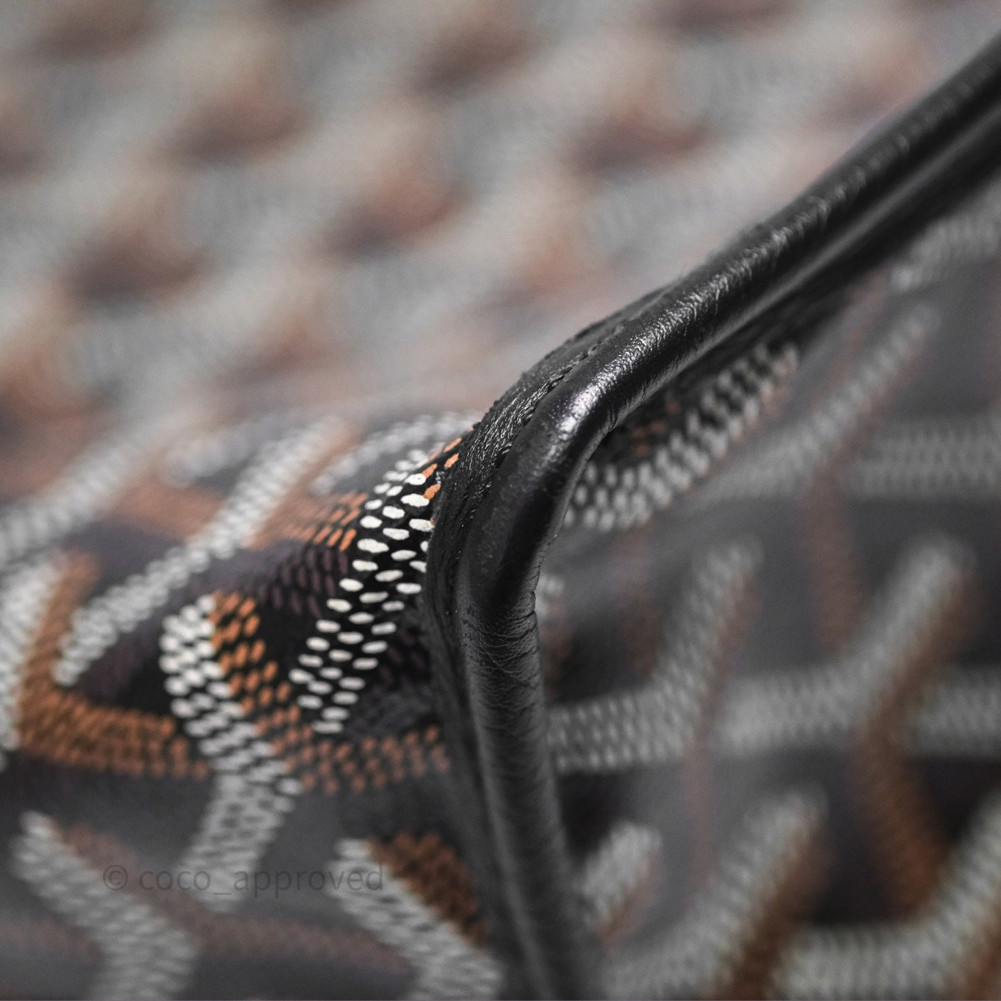 Goyard Anjou Mini Bag Goyardine Canvas Black
