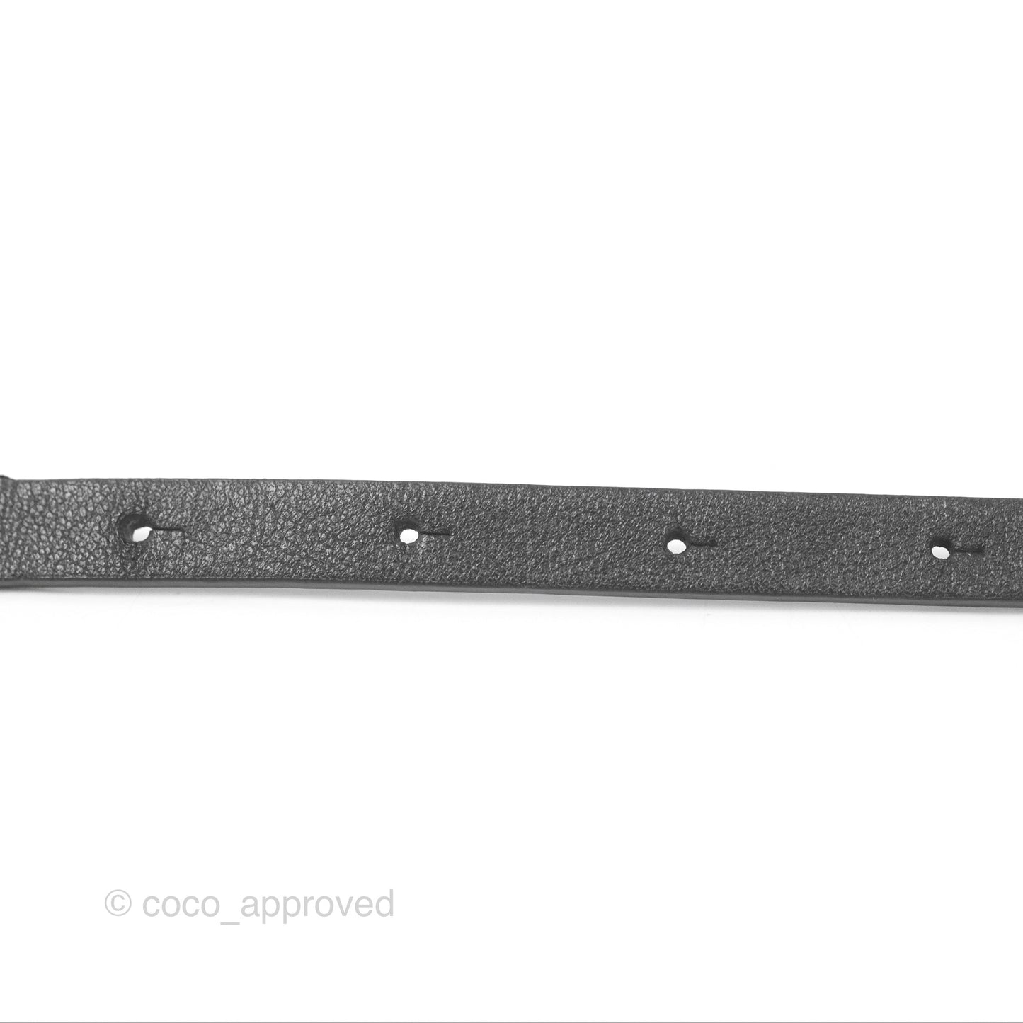 Chanel CC Leather Chain Belt Black Gold Tone 22S