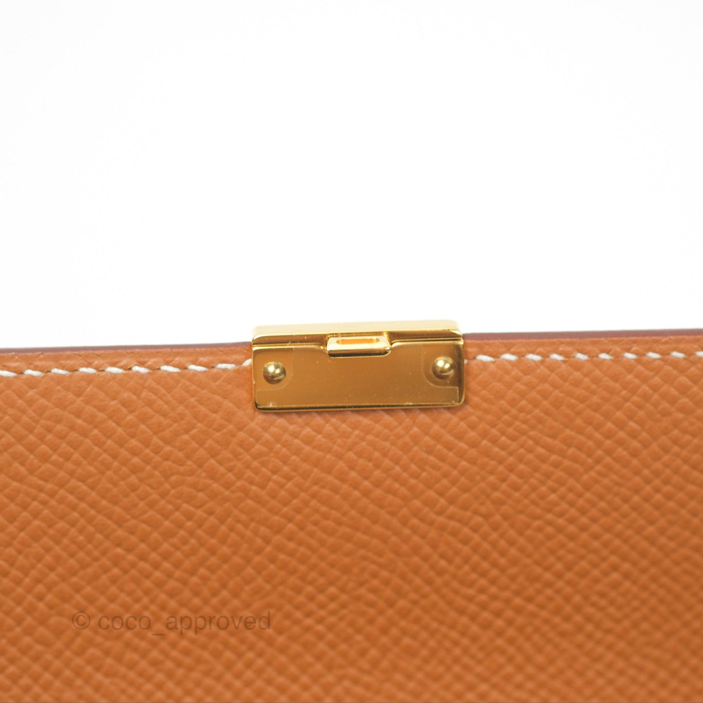 Hermès Clic 12 Wallet Gold Epsom Gold Hardware