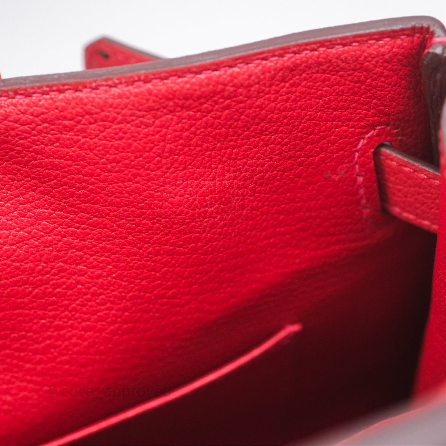 Hermès Birkin 30 Retourne Geranium D5 Togo Gold Hardware