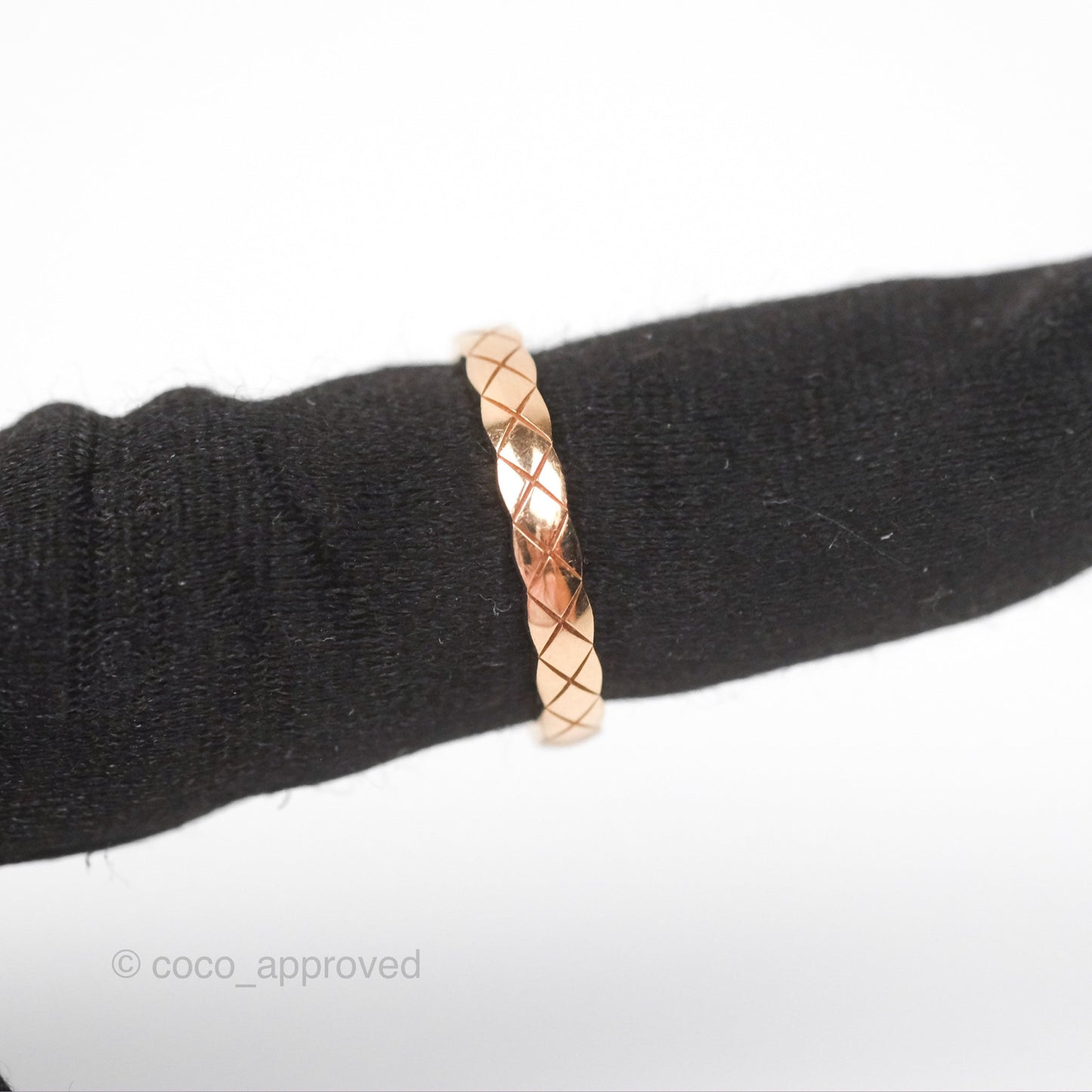 Chanel Coco Crush Ring 18K Beige Gold Size 55