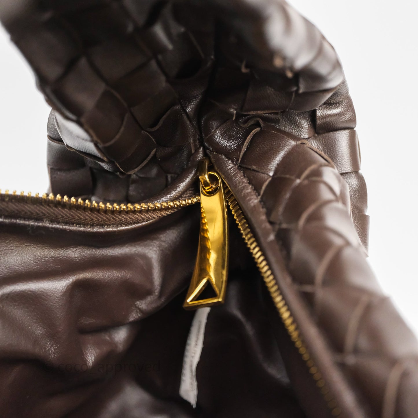 Bottega Veneta Teen Jodie Brown Intrecciato Lambskin