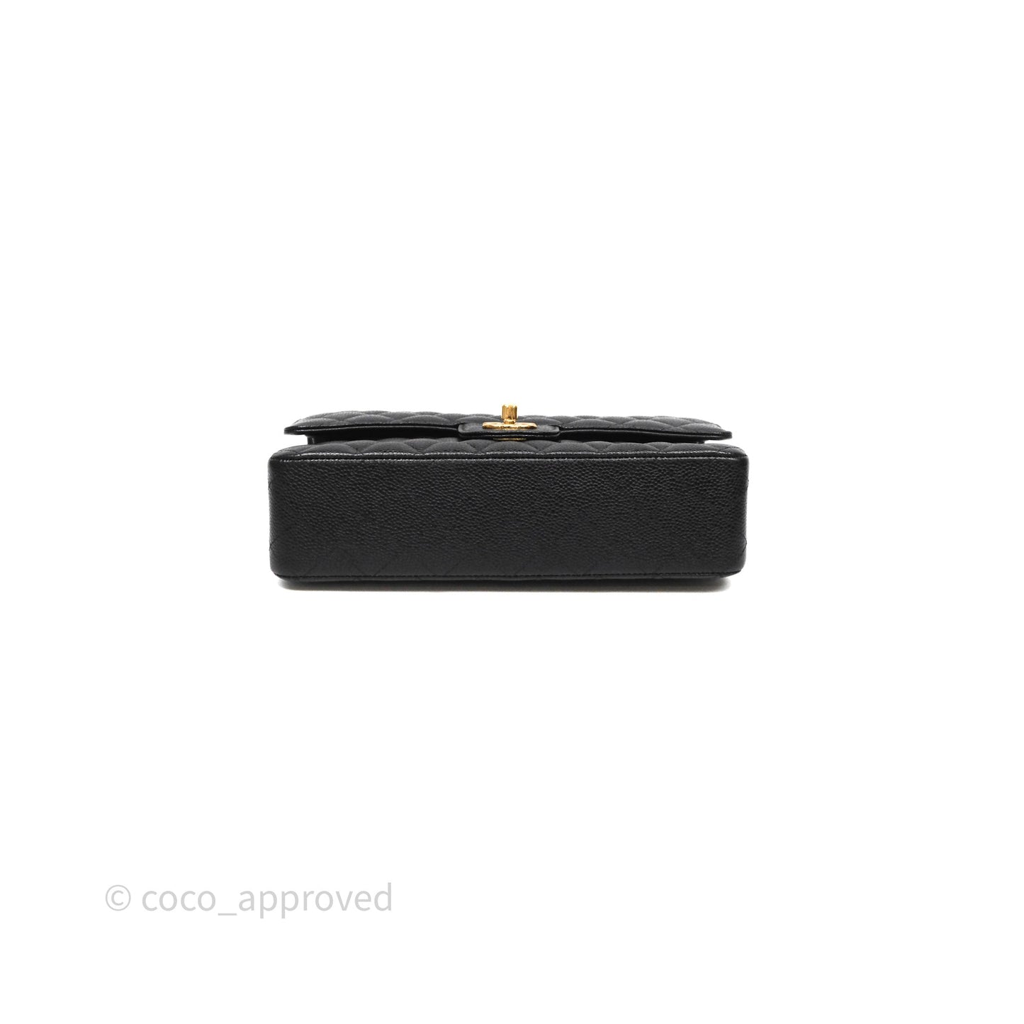 Chanel Classic Medium Flap Quilted Black Caviar Gold Hardware