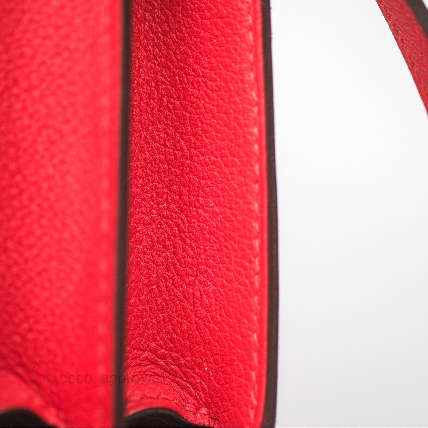 Hermès Roulis Mini 18 Rouge De Coeur Evercolor Permabrass Hardware