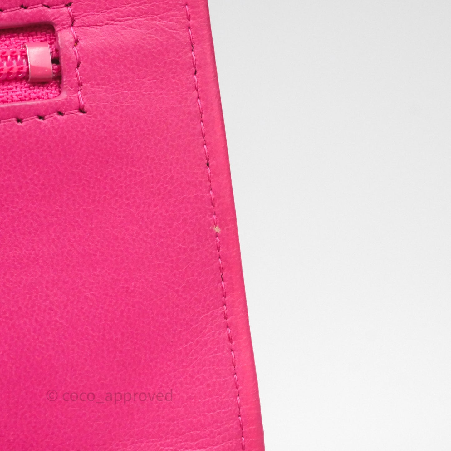 Chanel Quilted Wallet on Chain WOC Pink Lambskin Silver Hardware