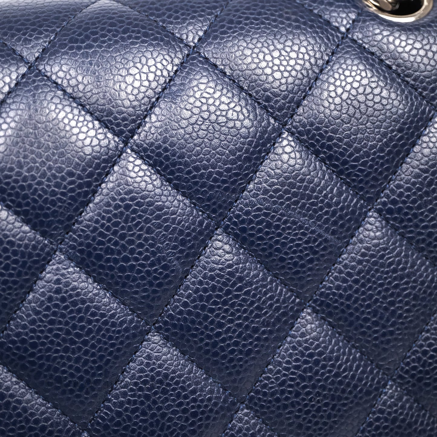 Chanel Jumbo Double Flap Navy Caviar Silver Hardware⁣⁣