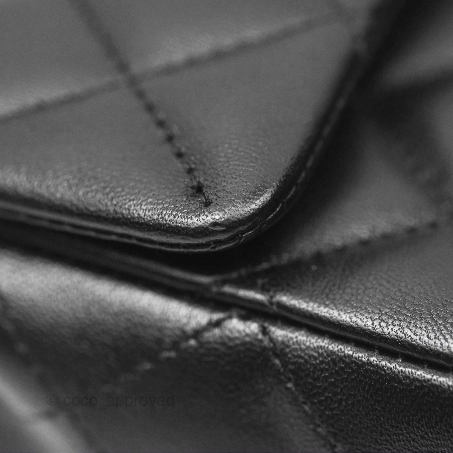 Chanel Mini Rectangular Quilted Black Lambskin Gold Hardware