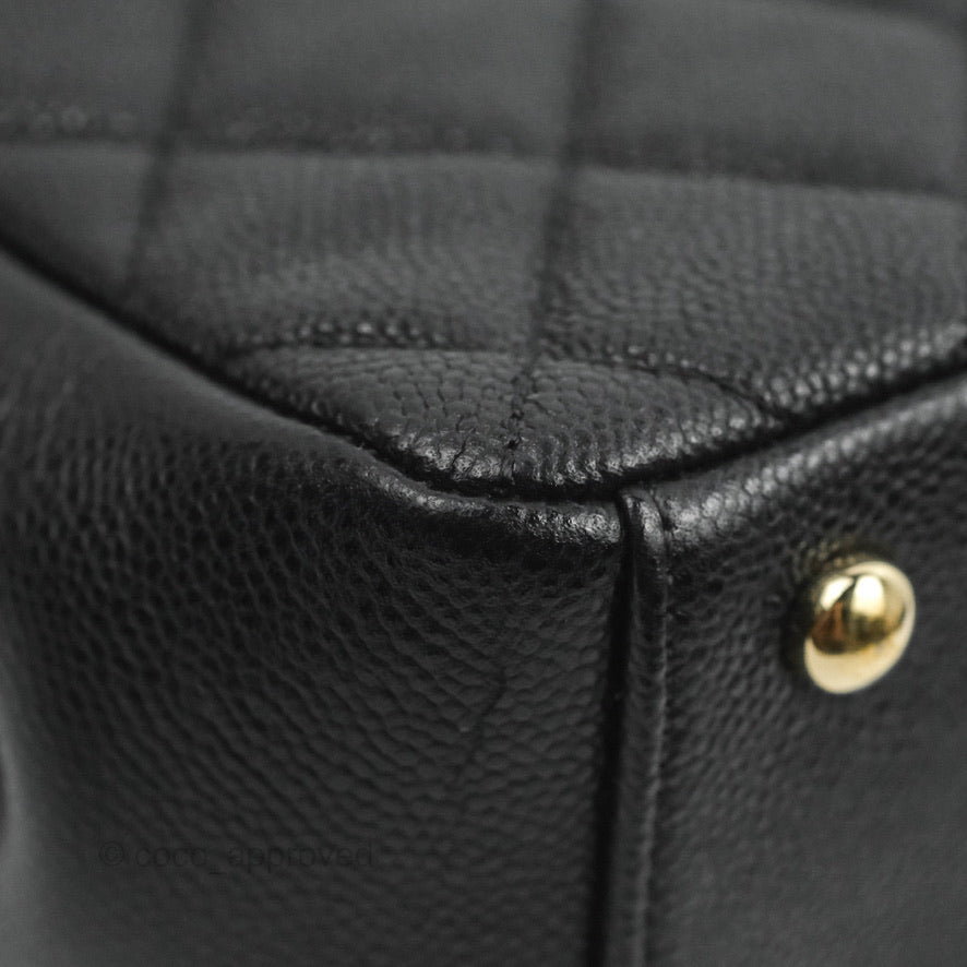 Chanel Quilted Small Business Affinity Flap Black Caviar Gold Hardware