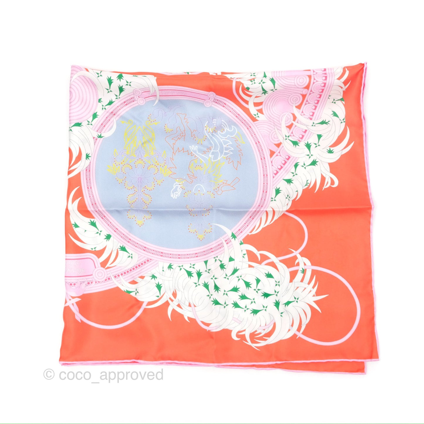 Hermès Legende Brodee Scarf 90