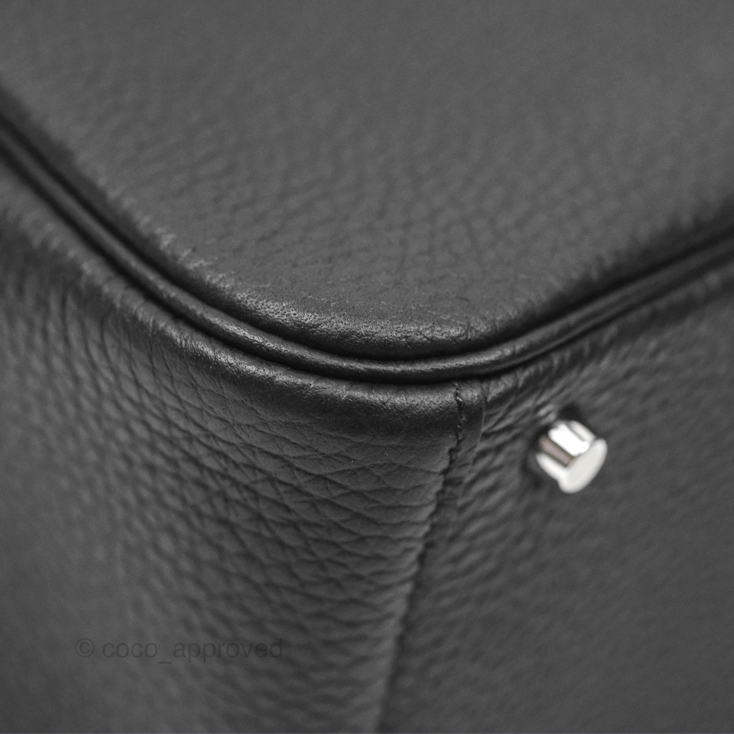 Hermès Mini Lindy 20 Noir 89 Clemence Palladium Hardware