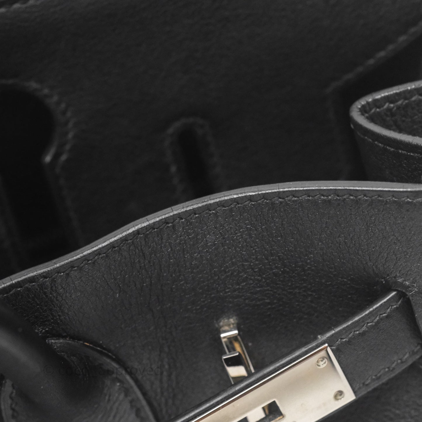 Hermès Birkin 30 Noir 89 Evergrain Palladium Hardware