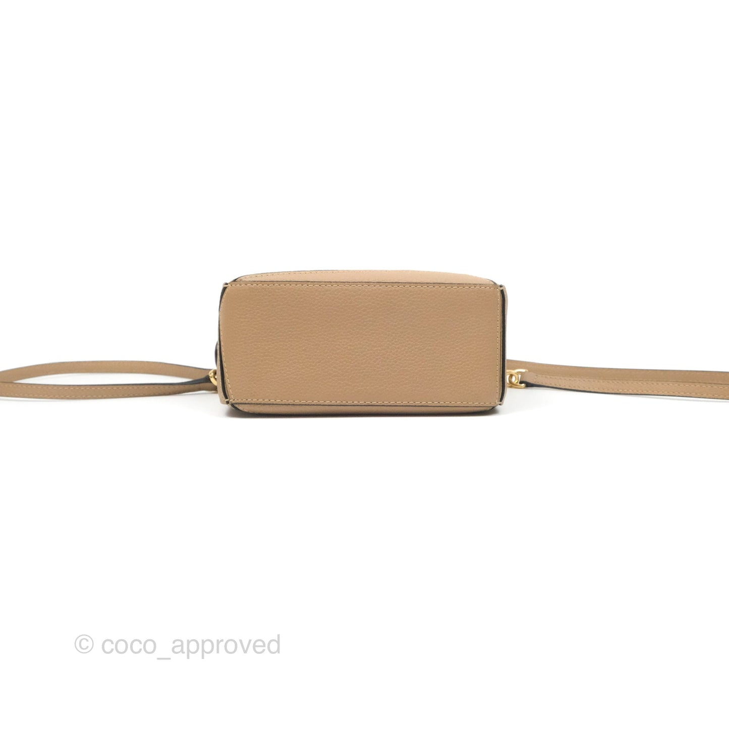 Loewe Mini Puzzle Bag Sand Calfskin Gold Hardware