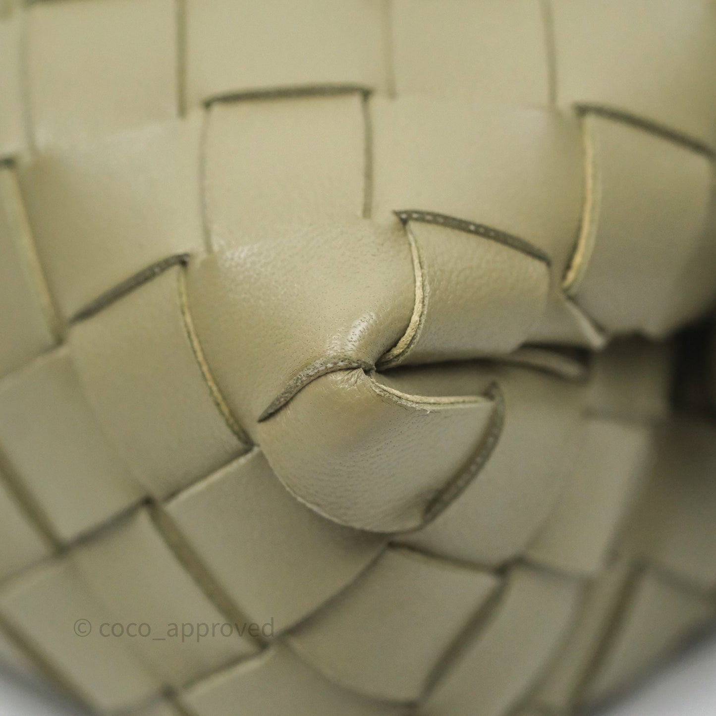 Bottega Veneta Mini Loop Camera Bag Intrecciato Lambskin Travertine