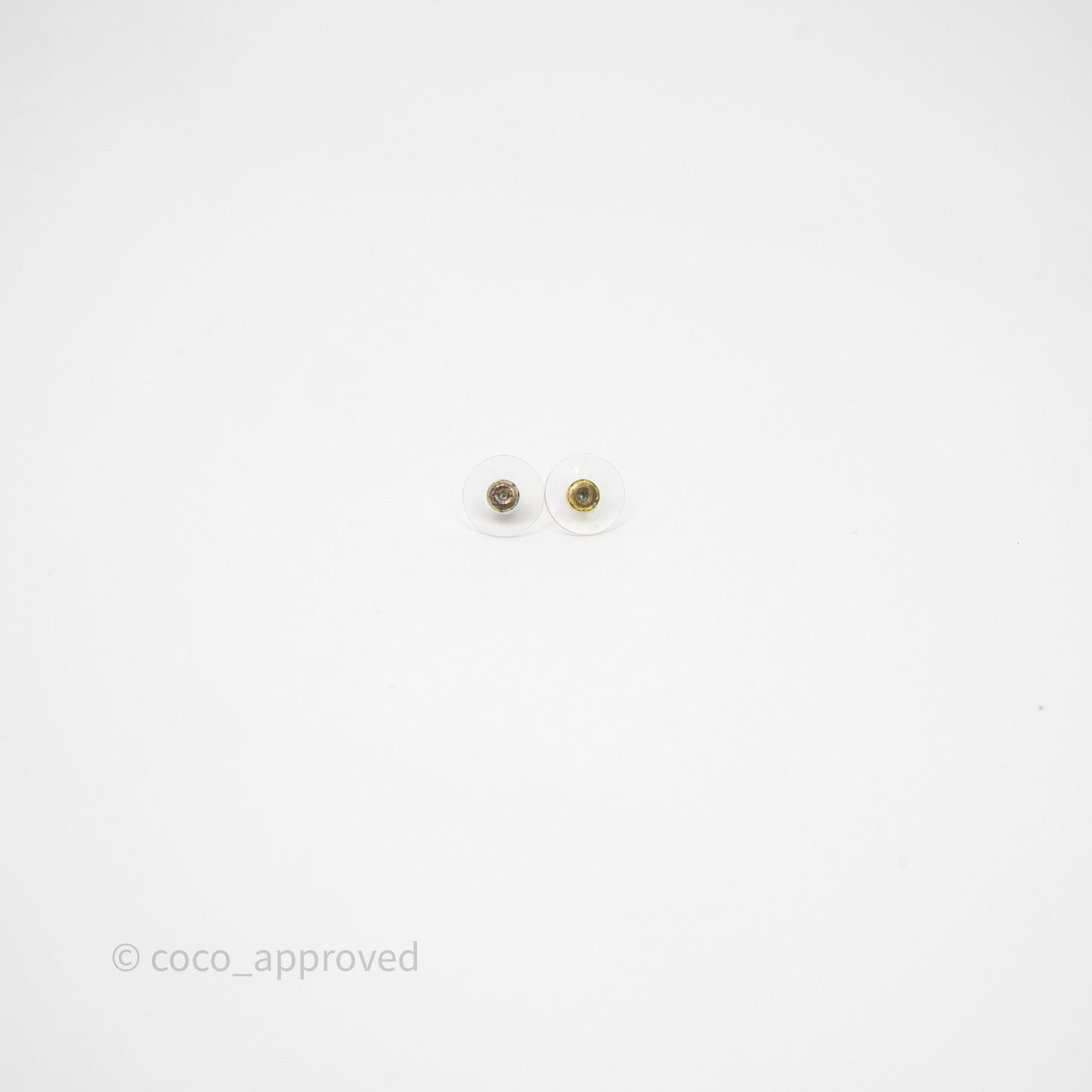 Chanel CC Padlock Drop Earrings Gold Tone 21P