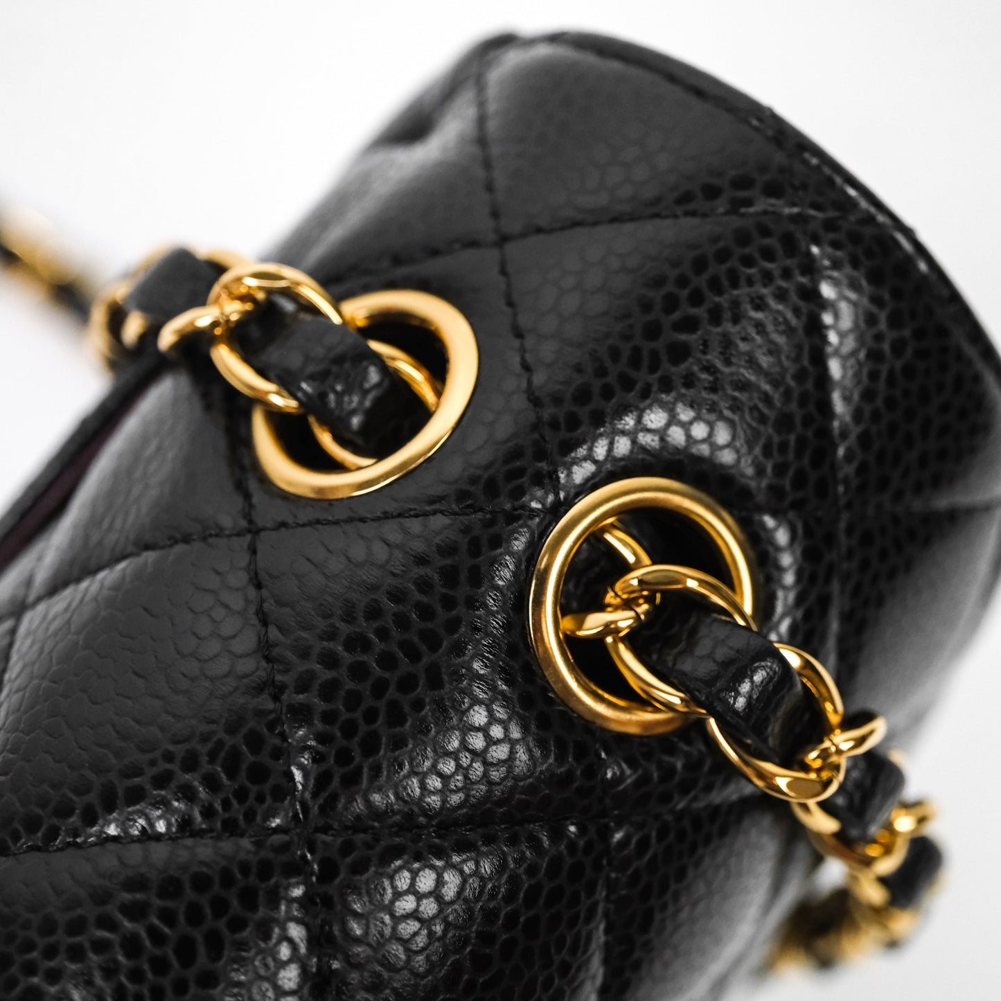 Chanel Small Classic Quilted Flap Black Caviar Gold Hardware