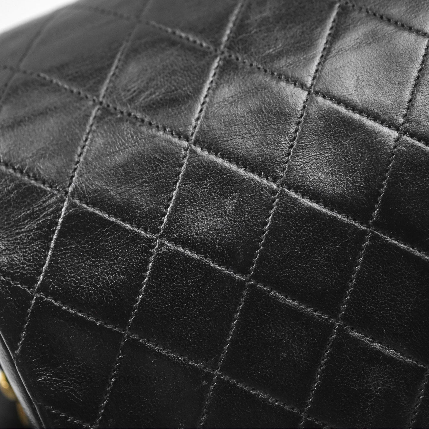 Chanel Vintage Mini Circled CC Flap Bag Black Lambskin 24K Gold Hardware
