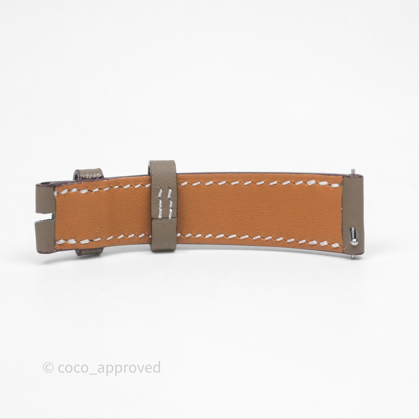 Hermès Heure H Watch Small Model 25mm Diamond Brown Swift Palladium Hardware