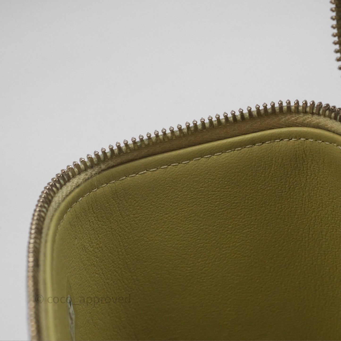 Chanel Top Handle Vanity with Chain Olive Green Lambskin Aged Gold Hardware