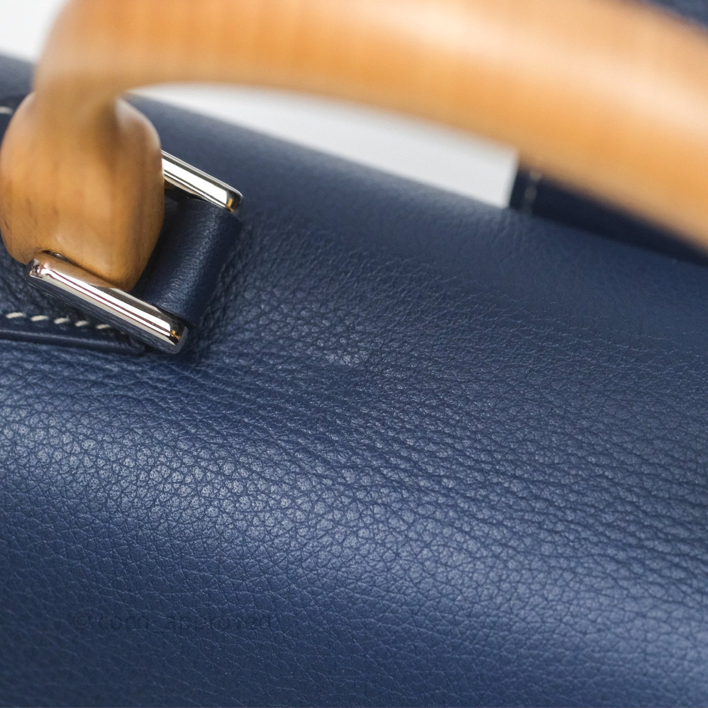 Goyard Saïgon Mini Bag Navy Goyardine Canvas/ Chevroches Calfskin