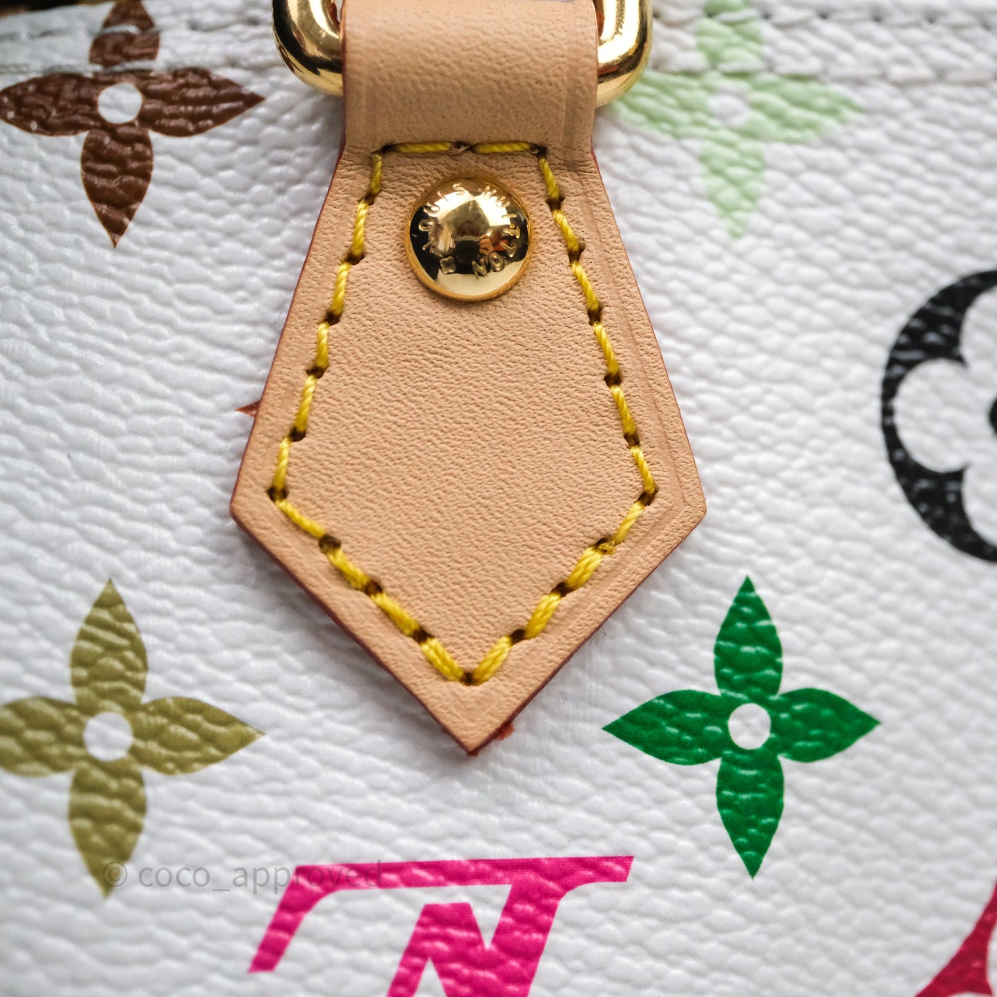 LV x TM Speedy Nano Speedy Multicolore Blanc Monogram Canvas