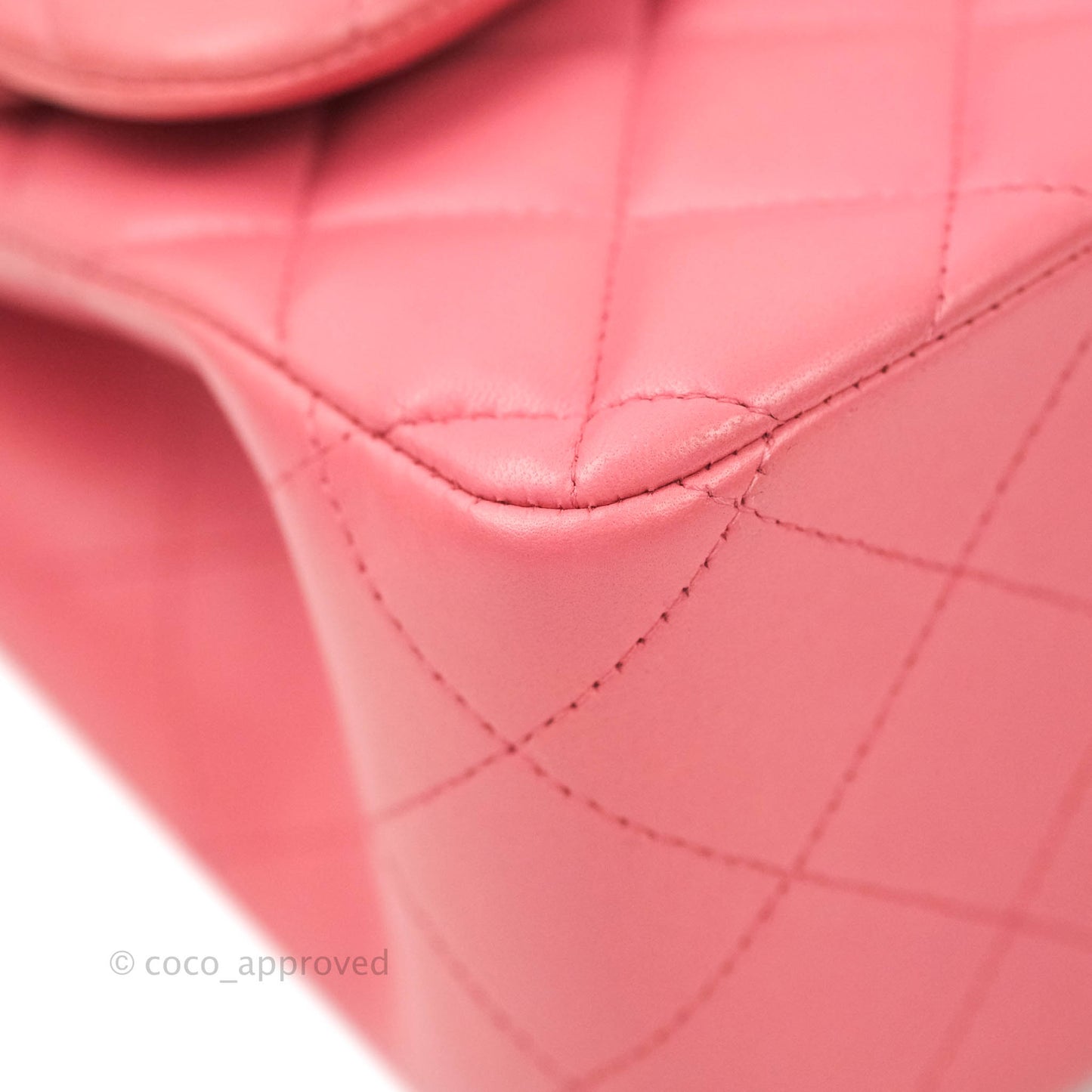 Chanel Jumbo Double Flap Pink Lambskin Silver Hardware⁣⁣