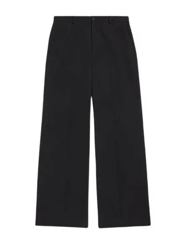 Luxury Balenciaga Regular Fit Tailored Wide Pans Black