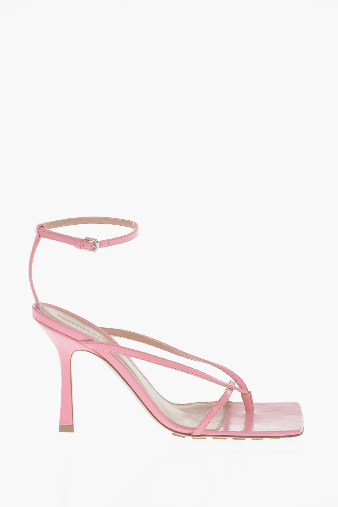 Luxury Bottega Veneta Leather Sandals With Straps 10 Cm