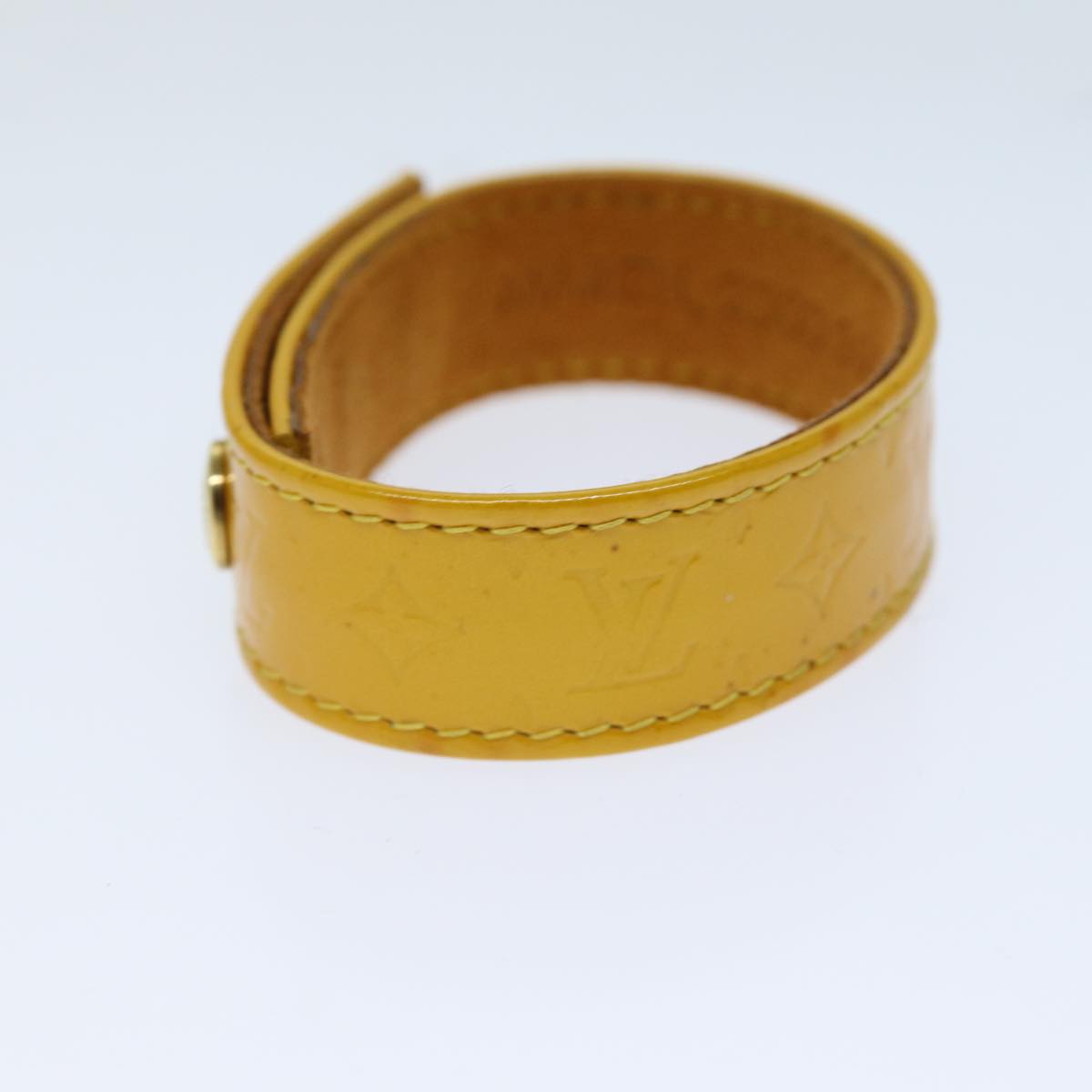 LOUIS VUITTON Monogram Vernis Bracelet 2003 Singapore Only Jaune LV 74007