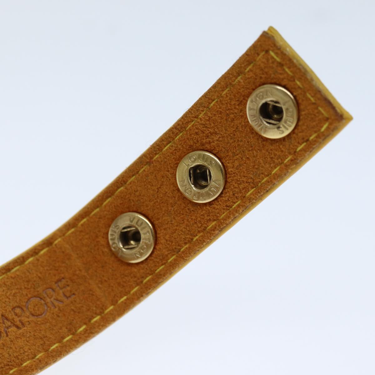 LOUIS VUITTON Monogram Vernis Bracelet 2003 Singapore Only Jaune LV 74007