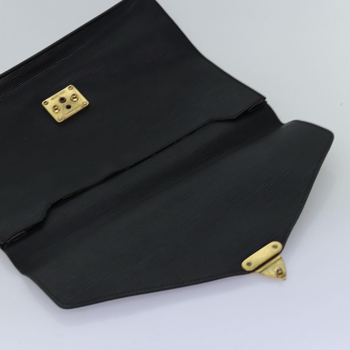 LOUIS VUITTON Epi Porte Documents Senateur Briefcase Black M54452 LV 74027