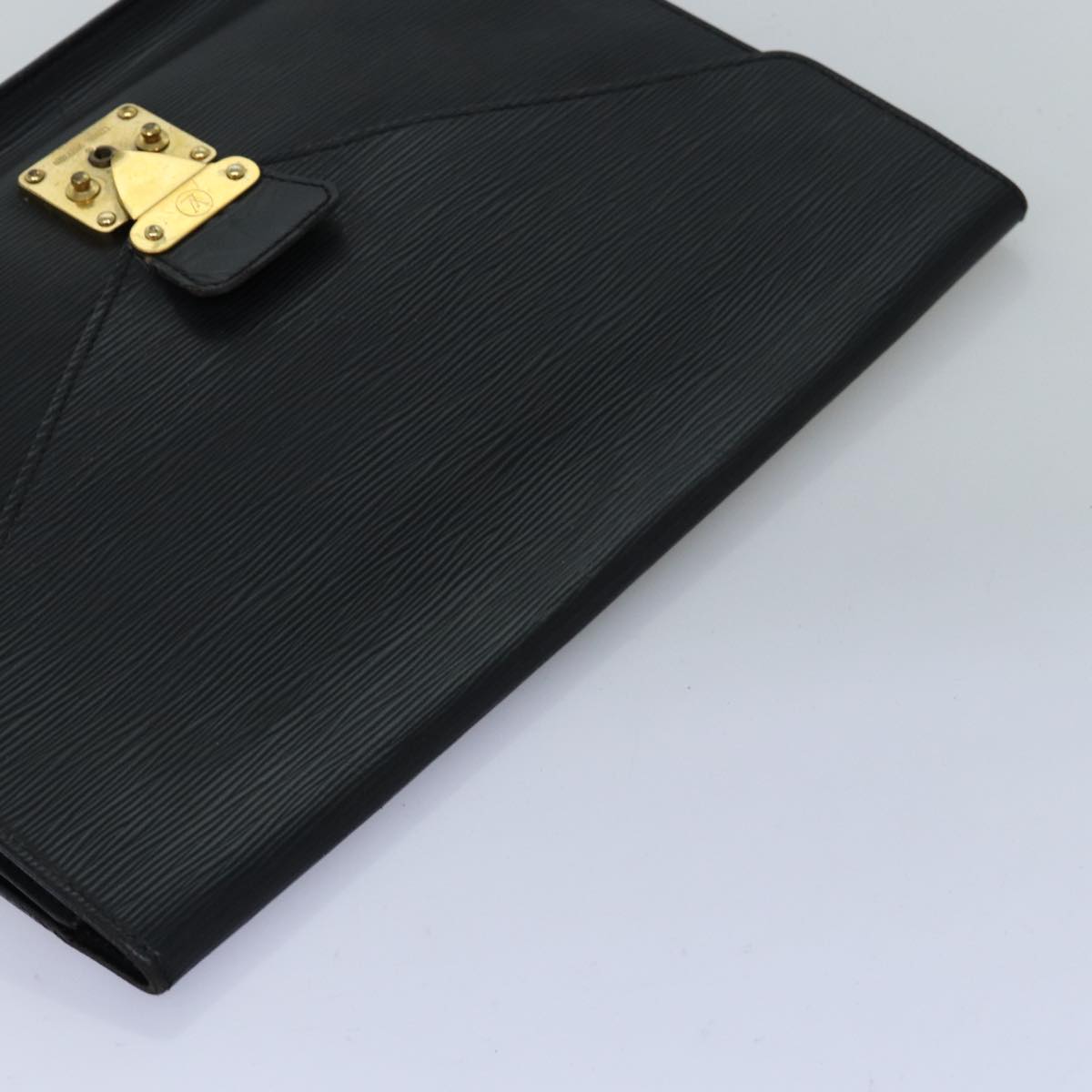 LOUIS VUITTON Epi Porte Documents Senateur Briefcase Black M54452 LV 74027