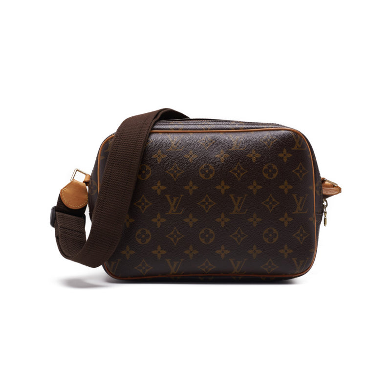 LOUIS VUITTON Monogram Reporters PM Shoulder Bag Monograms Brown  Shoulder Bag  Shoulder Bag Ladies Hybrid Bag  Delivery