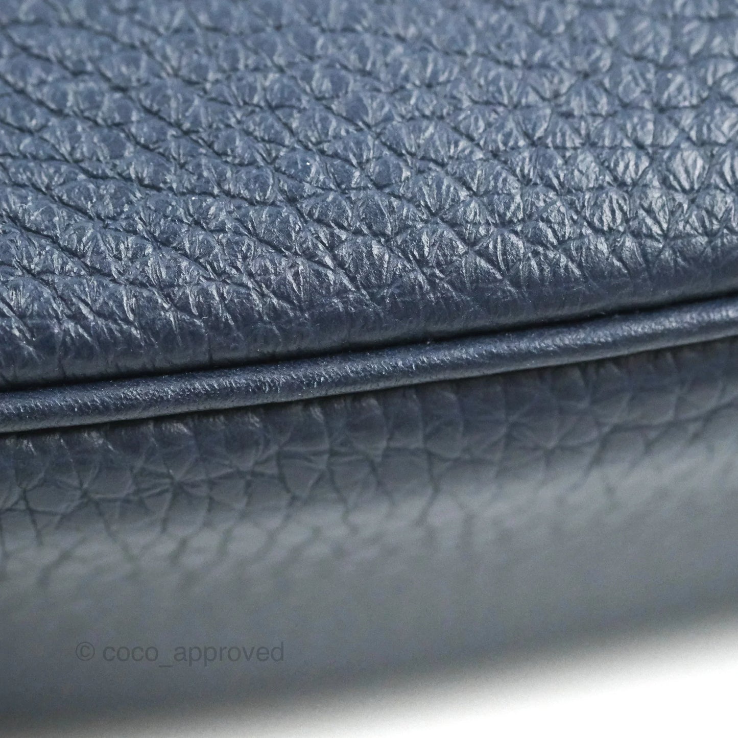 Hermès Mini Lindy 20 Bleu Nuit Clemence Palladium Hardware