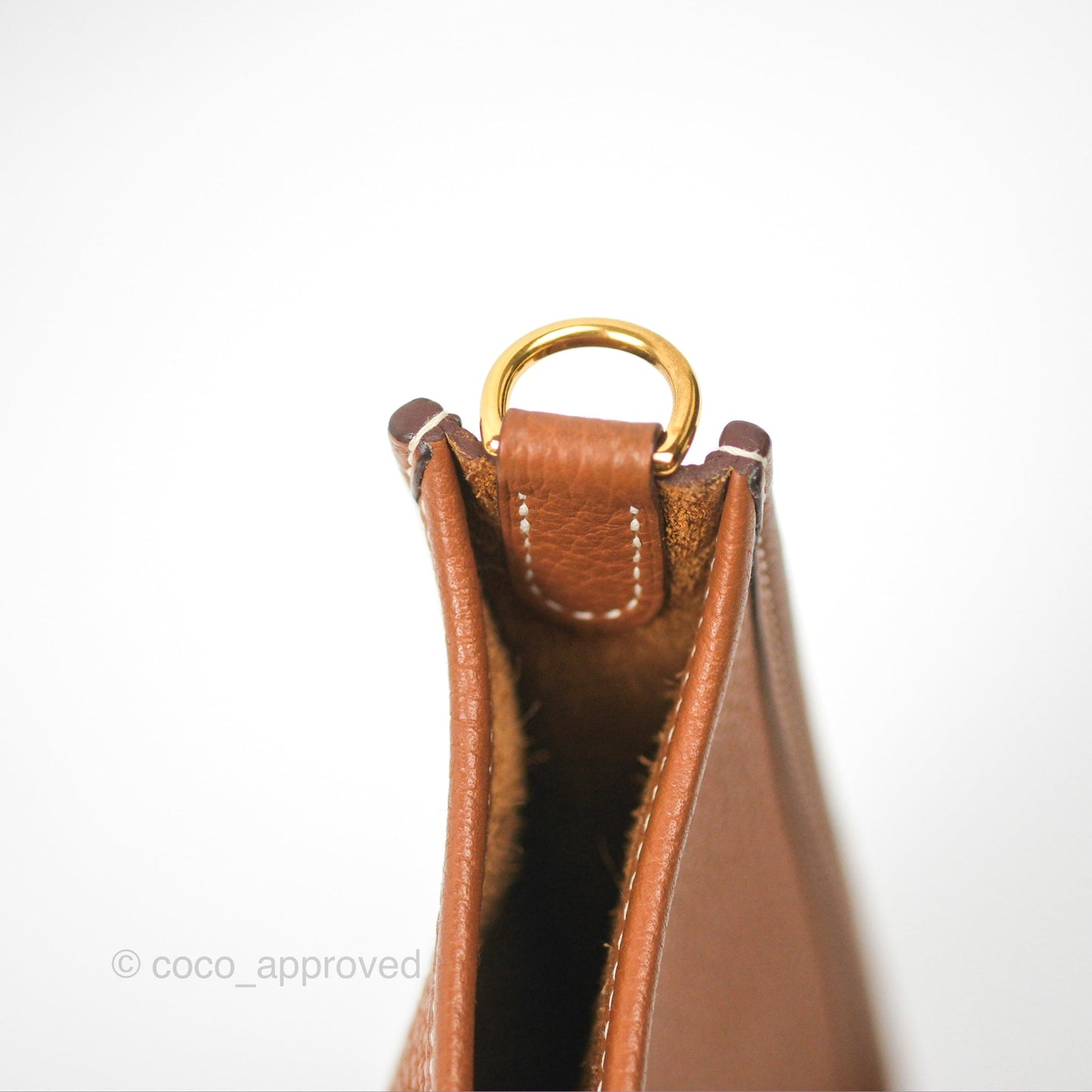 Hermès Mini Evelyne 16 Gold Clemence Gold Hardware