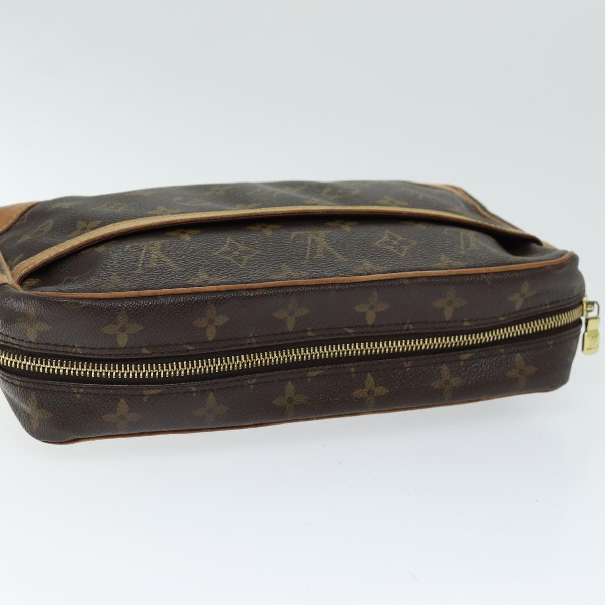 LOUIS VUITTON Monogram Compiegne 28 Clutch Bag M51845 LV 74054