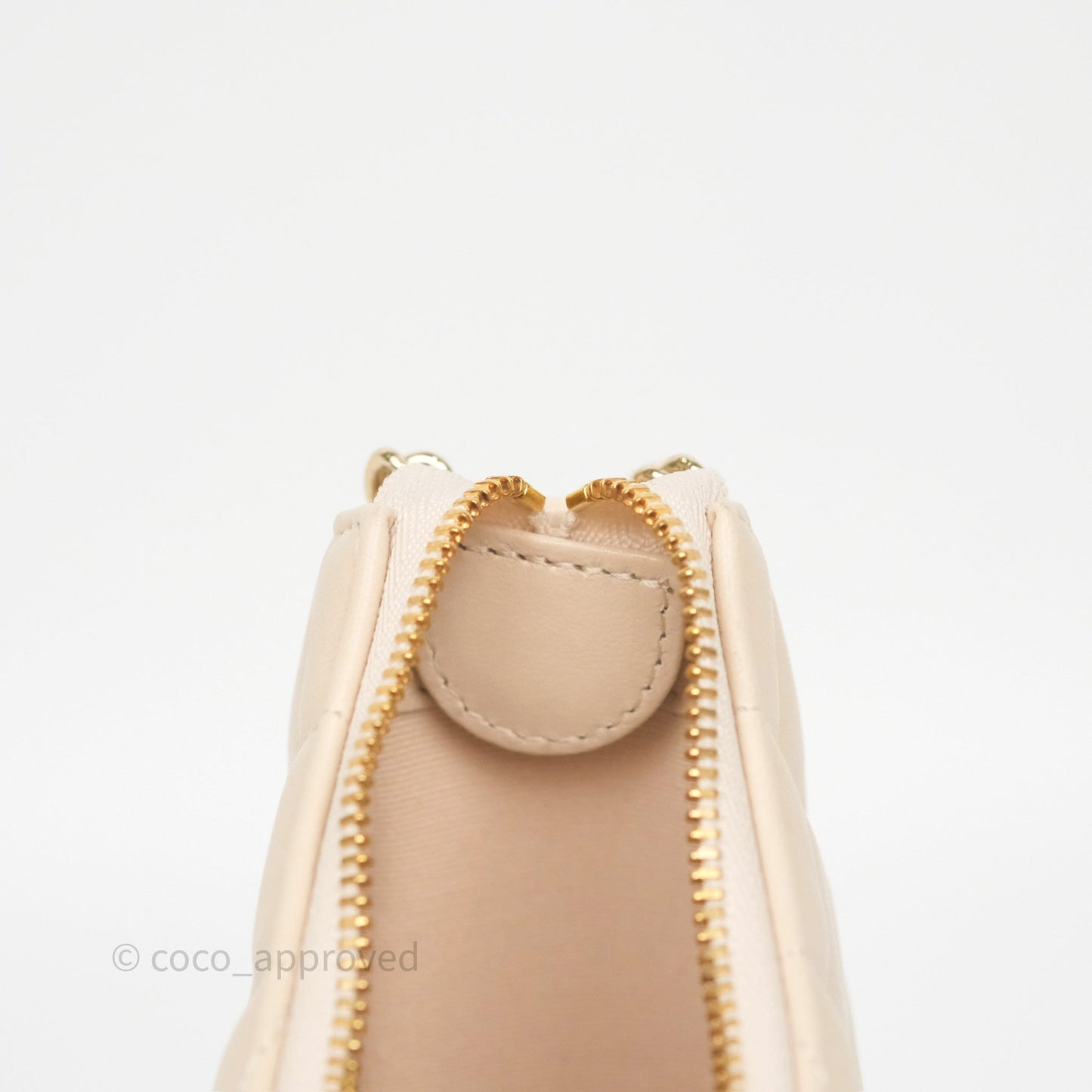 Chanel Small Hobo Bag Light Beige Lambskin Gold Hardware 23P