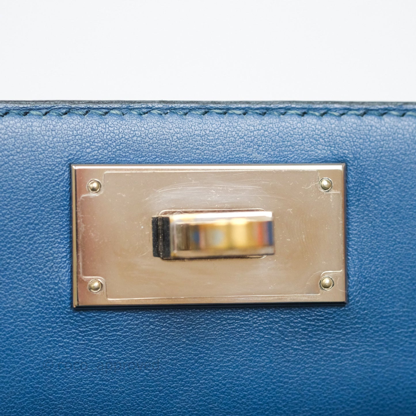 Hermès ToolBox 20 Bleu Cobalt 7C Evercolor Palladium Hardware