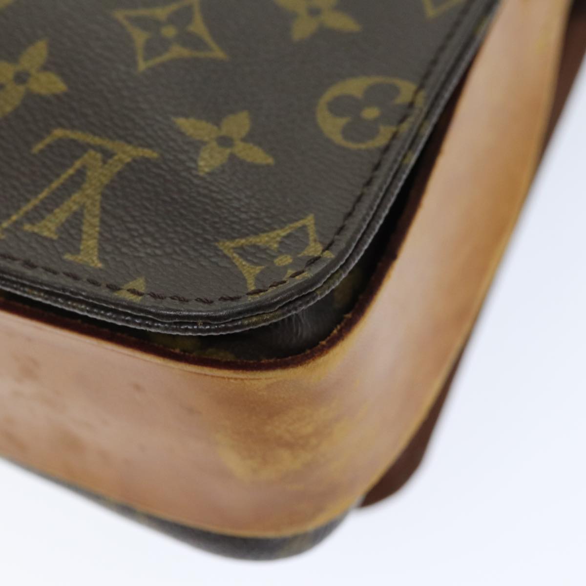 LOUIS VUITTON Monogram Cartouchiere GM Shoulder Bag M51252 LV 74063
