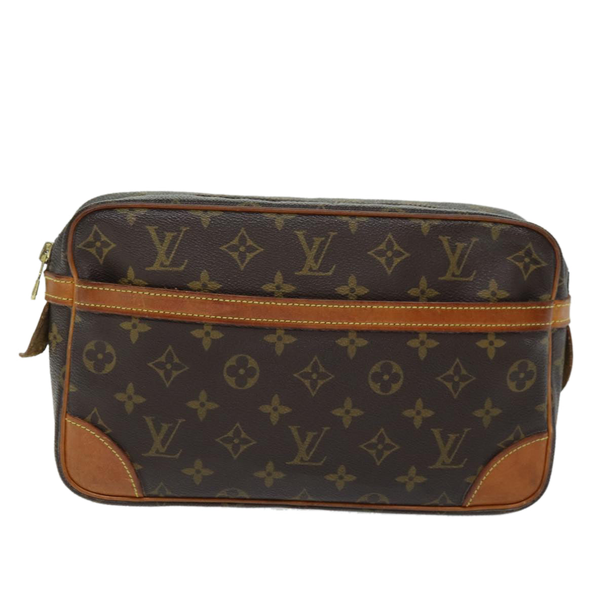 LOUIS VUITTON Monogram Compiegne 28 Clutch Bag M51845 LV 74064