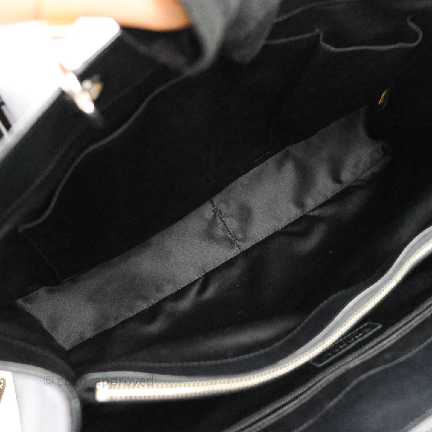 Chanel GST XL Black Caviar Silver Hardware