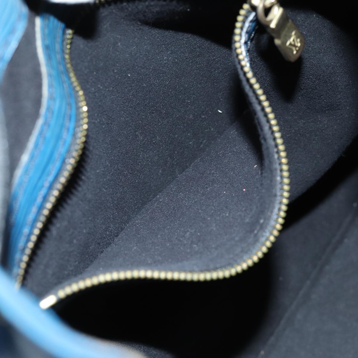 LOUIS VUITTON Epi Petit Noe Shoulder Bag Bicolor Black Blue M44152 LV 74080