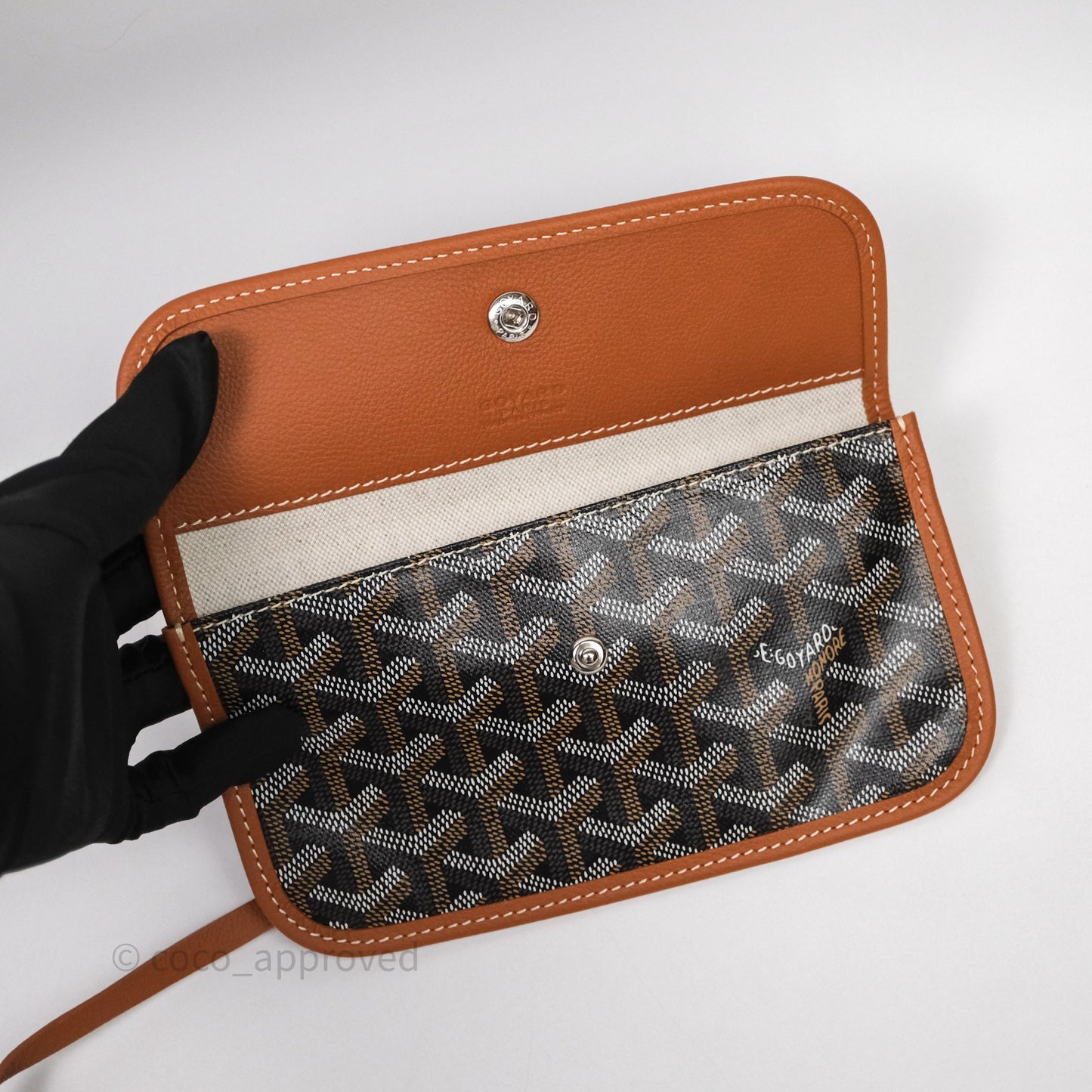 Goyard St Louis Tote PM Tan Black