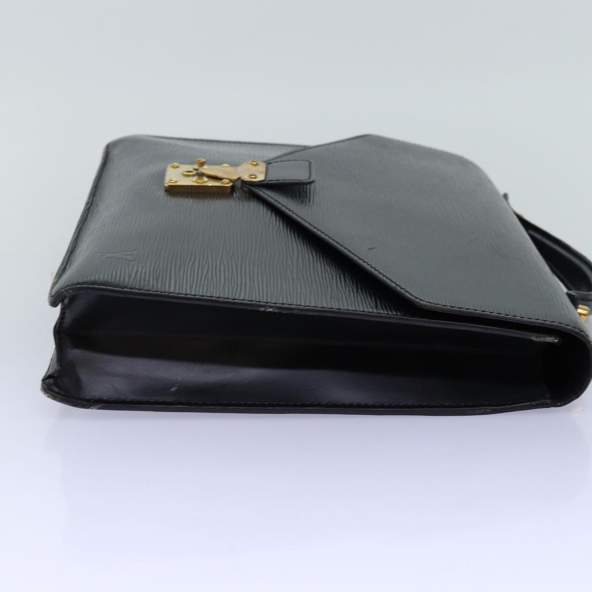 LOUIS VUITTON Epi Porte Documents Bandouliere Briefcase Black M54467 74087