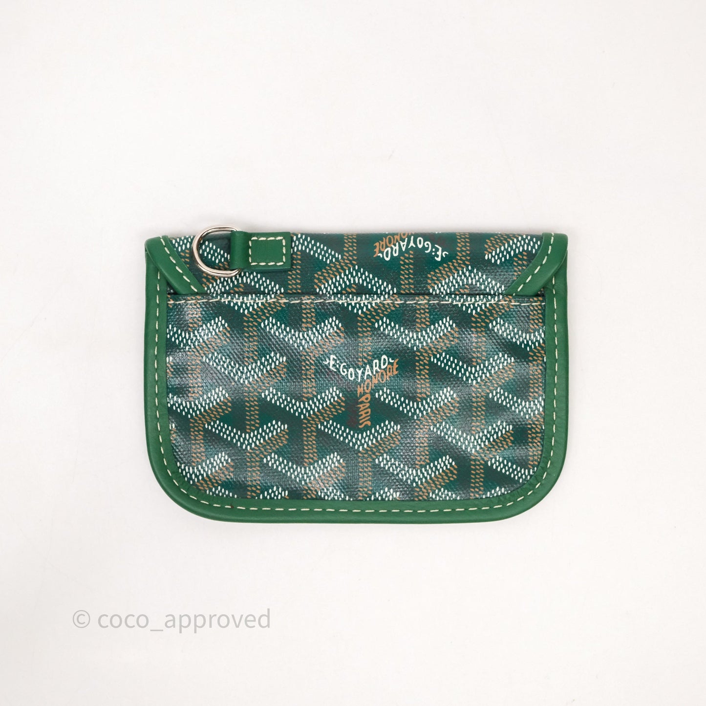 Goyard Anjou Mini Tote Bag Green Goyardine Canvas