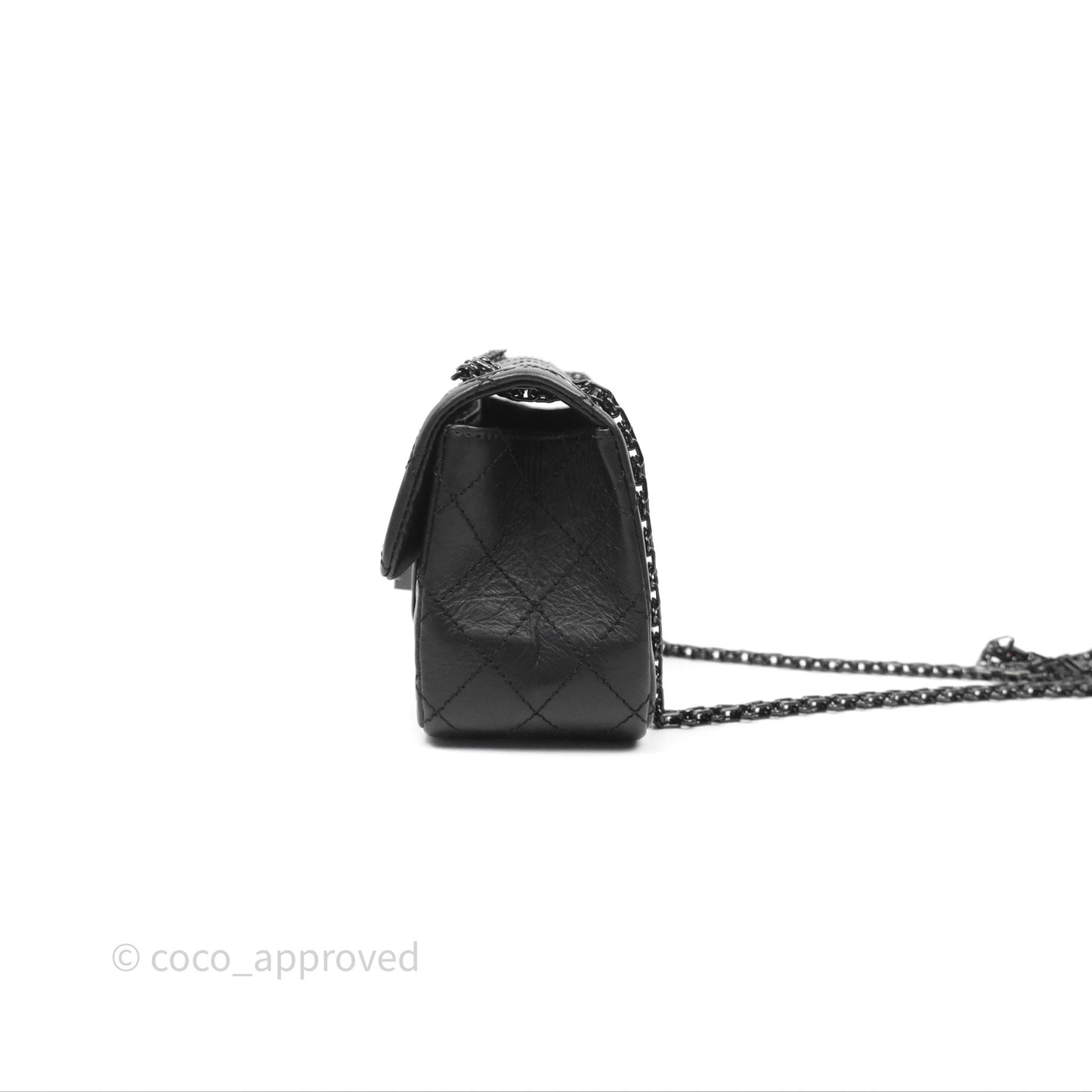 Chanel Quilted Mini Reissue 224 So Black Calfskin