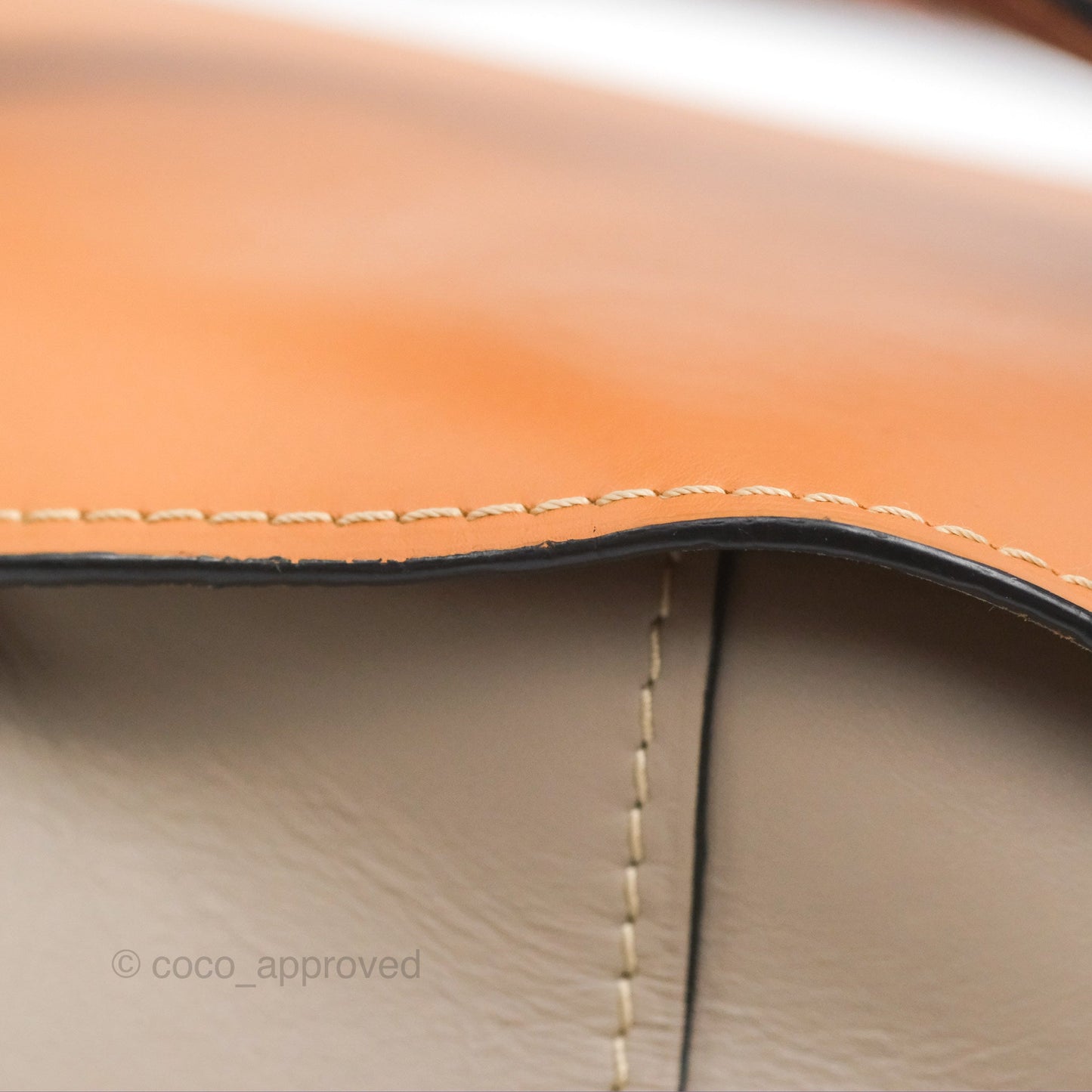 Loewe Small Gate Bag Smooth Calfskin Amber/Light Grey/Rust