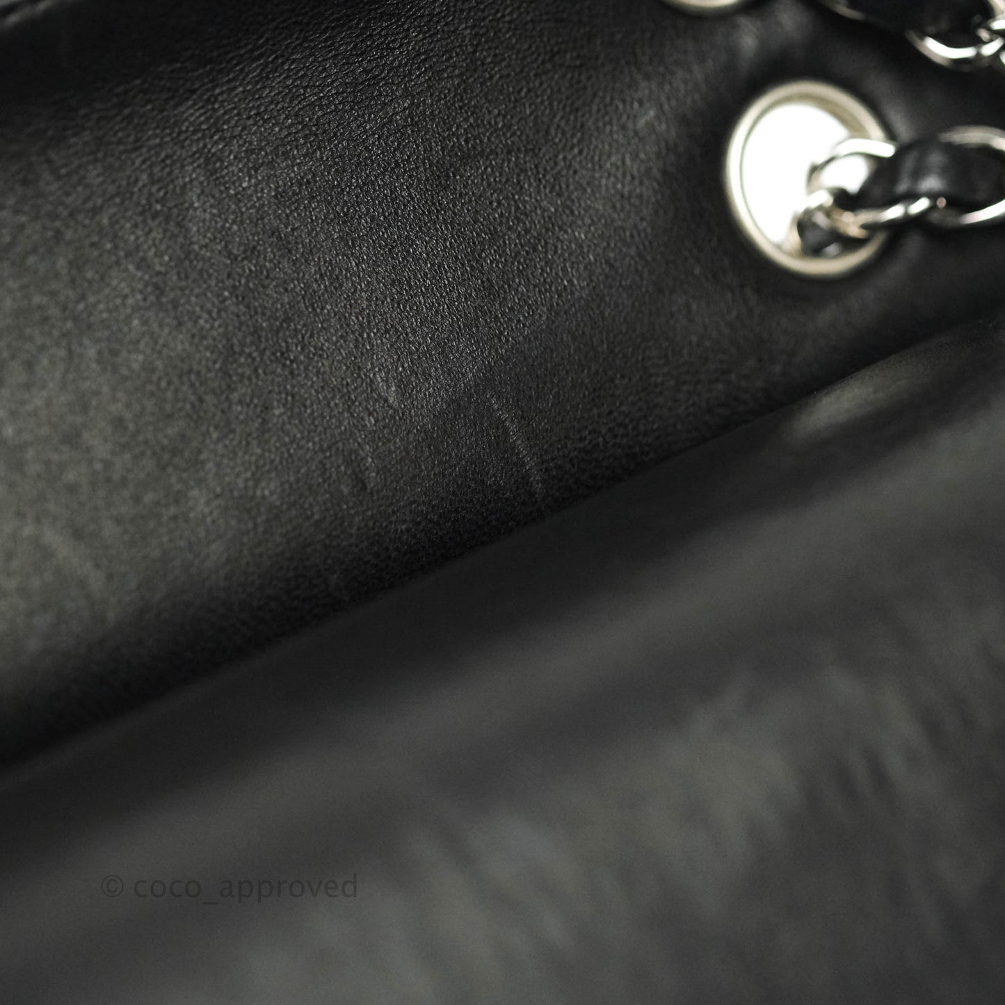 Chanel Classic M/L Medium Quilted Double Flap Bag Lambskin Tweed Black & White Silver Hardware